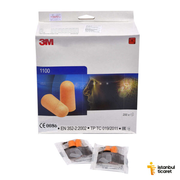 3M 1100 Kulak Tıkacı 200 Çift - 1