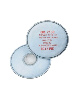 3M 2138 P3 Organik - Ozon Gaz Ve Buhar Filtresi (1 Çift) - 3