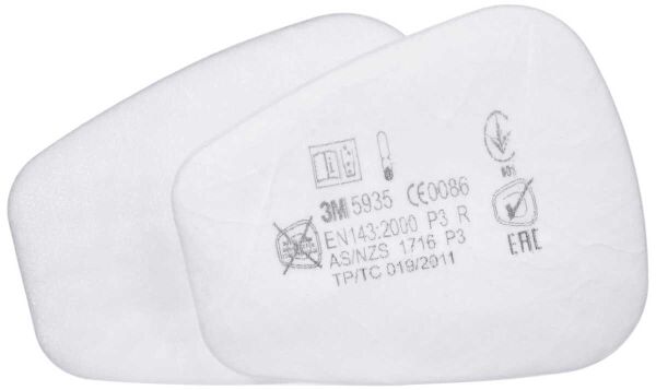 3M 5935 P3 Toz ve Sis Filtresi (1 Çift) - 1
