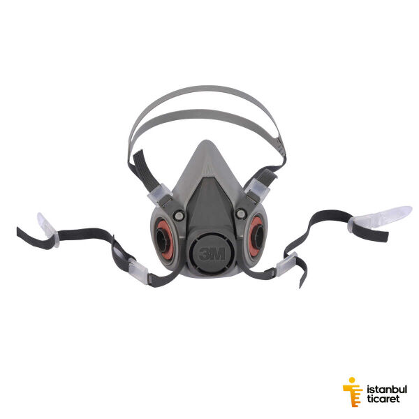 3M 6200 Yarım Yüz Maskesi Orta Boy (M) (Filtresiz) - 1