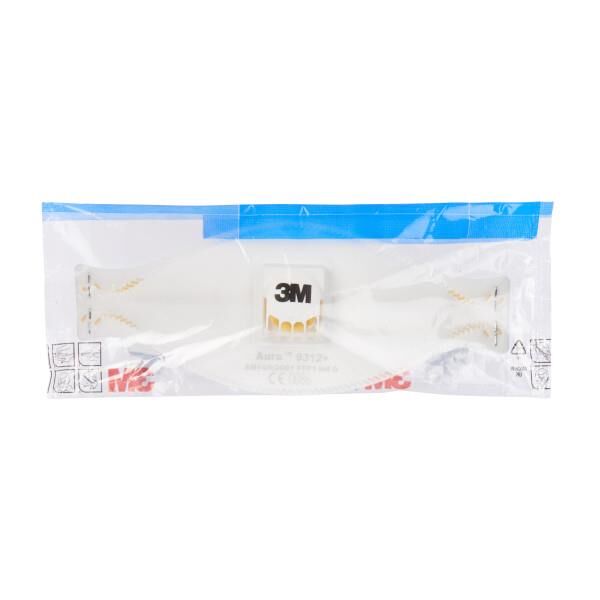 3M 9312+ Ventilli Toz Maskesi FFP1 Aura (10 Adet) - 4