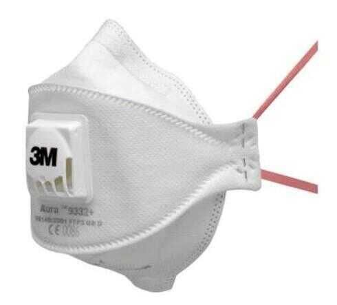 3M 9332 FFP3 Ventilli Toz Maskesi (10 Adet) - 1