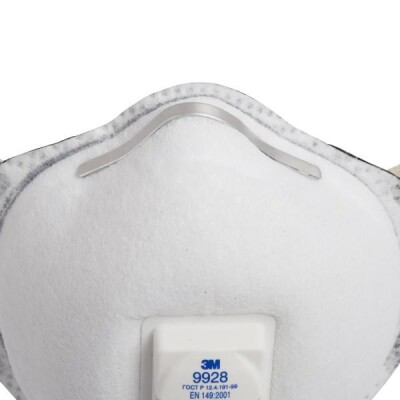 3M 9928 FFP2 Ventilli Kaynak Dumanı Toz Maskesi (10 Adet) - 4
