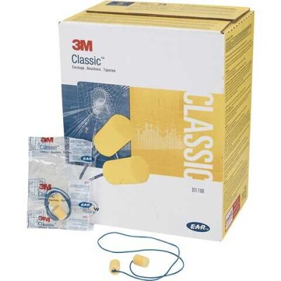 3M CC-01-000 Classic Kordonlu Kulak Tıkacı (200 Adet) - 3M (1)