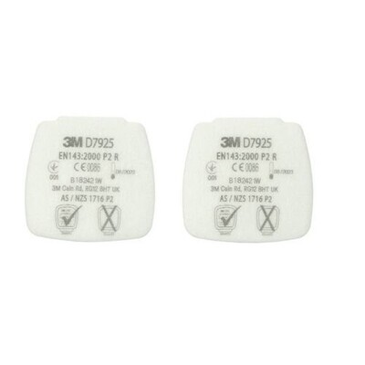 3M D7925 P2 Secure Click Toz Filtresi (1 Çift) - 1