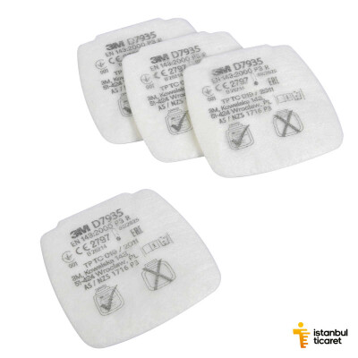 3M D7935 P3 Secure Click Toz Filtresi (1 Çift) - 2