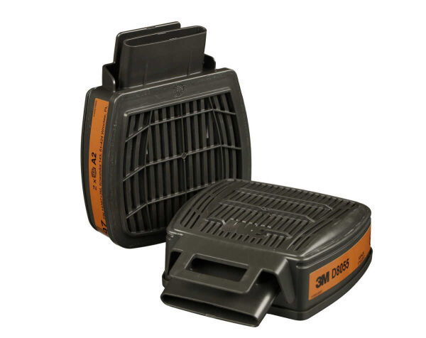 3M D8055 Secure Click Dual Flow A2 Gaz ve Buhar Filtresi (1 Çift) - 3