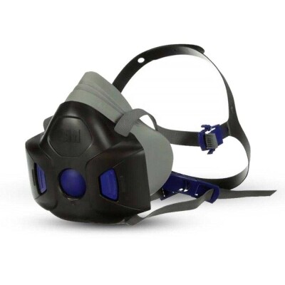 3M HF-802SD Secure Click Orta Boy Yarım Yüz Maske - (1)