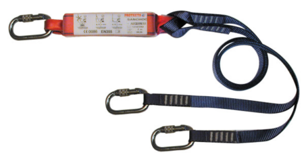 3M Protecta 1260317 Çift Kollu Şok Emici Lanyard 1,3 m - 1