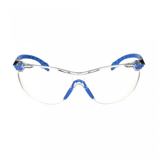 3M Solus S1101 SGAF-EU Mavi Siyah Kenar Şeffaf Gözlük - 1