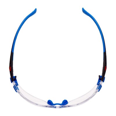 3M Solus S1101 SGAF-EU Mavi Siyah Kenar Şeffaf Gözlük - 4