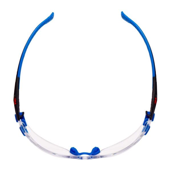 3M Solus S1101 SGAF-EU Mavi Siyah Kenar Şeffaf Gözlük - 4