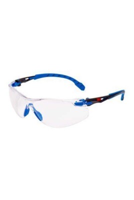 3M Solus S1101 SGAFKT-EU Mavi Siyah Kenar Şeffaf Gözlük Kit - (1)