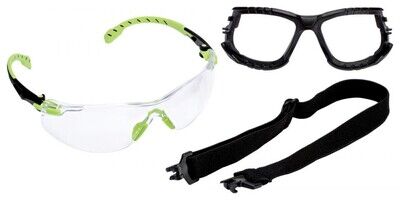 3M Solus S1201SGAFKT Yeşil-Siyah Kit İş Gözlüğü - 5