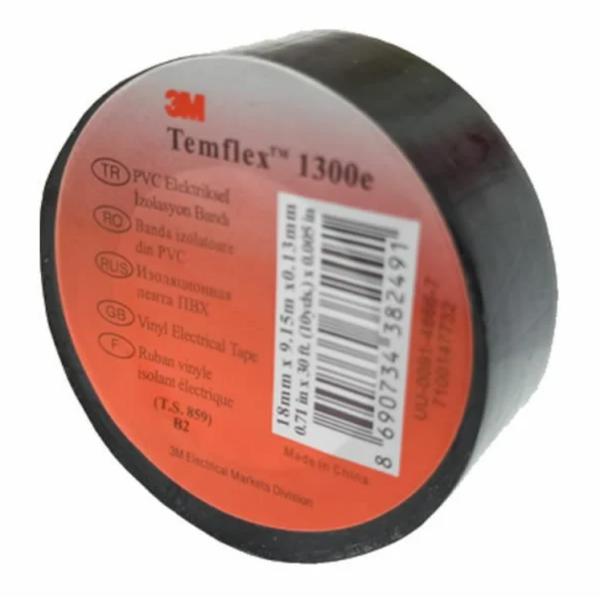 3M Temflex 1300E Elektrik İzole Bant 18 mm x 9,15 m - 2