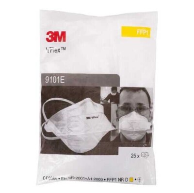 3M VFLEX 9101E Ventilsiz Toz Maskesi FFP1 (25 Adet/Kutu) - 3