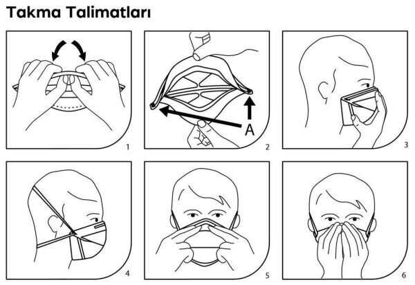 3M VFLEX 9152E Ventilsiz Toz Maskesi FFP2 - 4
