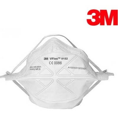 3M VFLEX 9152E Ventilsiz Toz Maskesi FFP2 - 