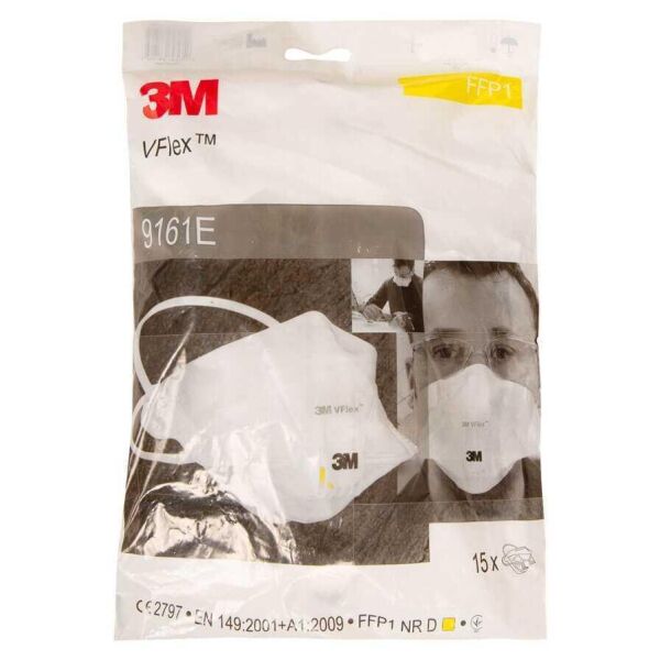 3M VFLEX 9161E Ventilli Toz Maskesi FFP1 (15 Adet/Kutu) - 3