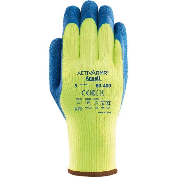 Ansell Activarmr 80-400 Termal, Mekanik ve Çok Amaçlı Koruma İş Eldiveni - 1