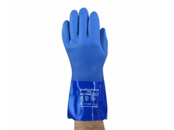 Ansell Alphatec 23-200 Gıda Uyumlu Kimyasal ve Sıvı Korumalı PVC İş Eldiveni - 1