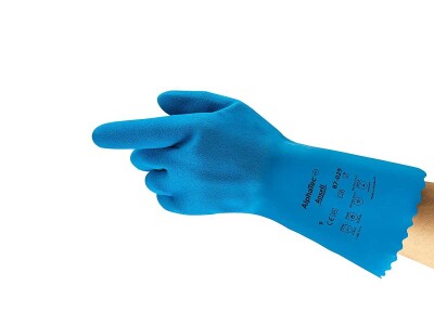 Ansell Alphatec 87-029 Kimyasal Dayanıklı, Doğal Kauçuk Lateks Eldiven - 3