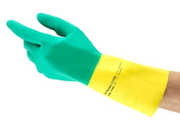 Ansell Alphatec 87-900 Tuzlara ve Deterjanlara Yüksek Dirençli Kimyasal İş Eldiveni - 2