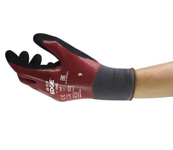 Ansell Edge 48-919 Yağ Dirençli Nitril İş Eldiveni - 1