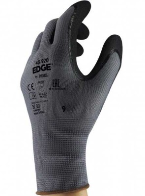 Ansell Edge 48-920 Nitril Kaplı Yağ Tutmayan ve Çok Amaçlı Koruma İş Eldiveni - 3
