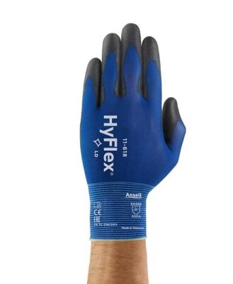 Ansell Hyflex 11-618 Dokunma Hassasiyetli Mekanik Koruma İş Eldiveni - 1