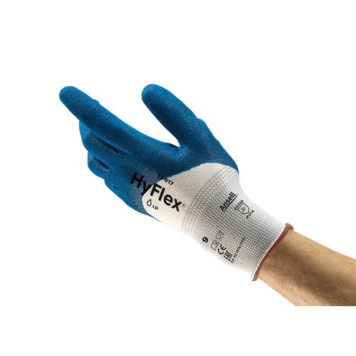 Ansell Hyflex 11-917 Aşınma Dirençli Yağ Tutmaz İş Eldiveni - 1