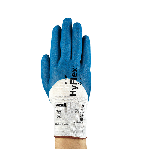Ansell Hyflex 11-917 Aşınma Dirençli Yağ Tutmaz İş Eldiveni - 2