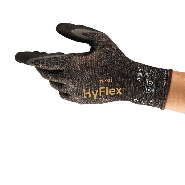 Ansell Hyflex 11-931 Kesilmeye Dayanıklı ve Yağ Tutmaz İş Eldiveni - 1
