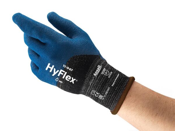 Ansell Hyflex 11-947 Kesilme ve Aşınmaya Dirençli Yağ Tutmaz İş Eldiveni - 2