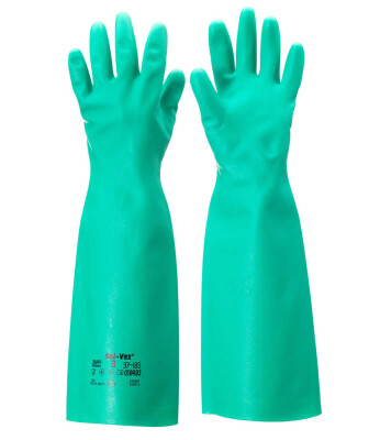Ansell Solvex 37-185 Kimyasal Dirençli Uzun İş Eldiveni - 1
