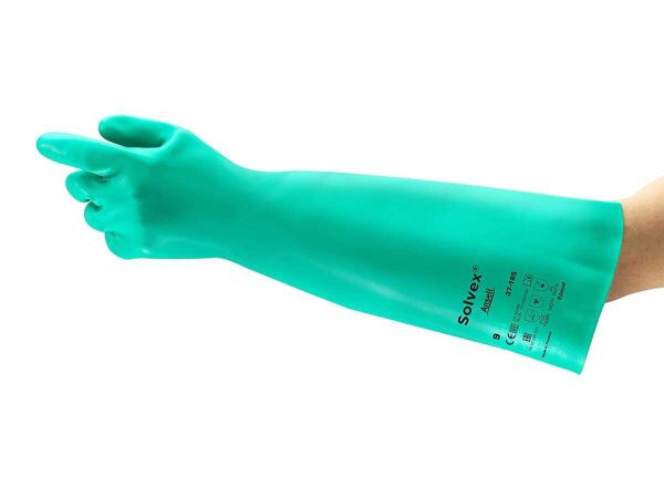 Ansell Solvex 37-185 Kimyasal Dirençli Uzun İş Eldiveni - 2