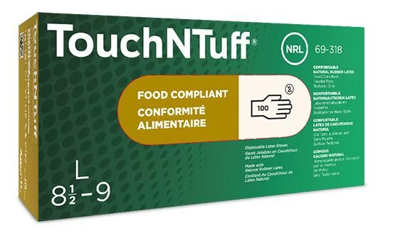 Ansell TouchNTuff 69-318 Kimyasal Korumalı Lateks İş Eldiveni (100 Adet-Kutu) - 2