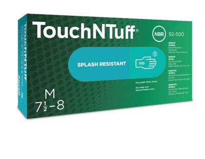 Ansell TouchNTuff 92-500 Gıda Uyumlu Kimyasal Dirençli Antistatik Nitril Eldiven (100 Adet-Kutu) - 2
