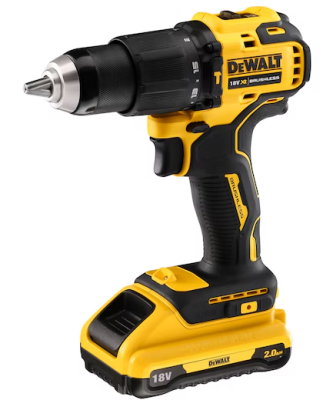 Dewalt DCD709D2T 18V 2.0Ah Kompakt Kömürsüz, Çantalı, Çift Akülü Darbeli Matkap - 1