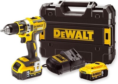 Dewalt DCD791P2-QW 18V 5.0 Ah Li-ion Çift Akülü Şarjlı Darbesiz Matkap Vidalama - 1