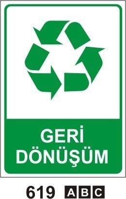 Geri Dönüşüm Uyarı Levhası - 1