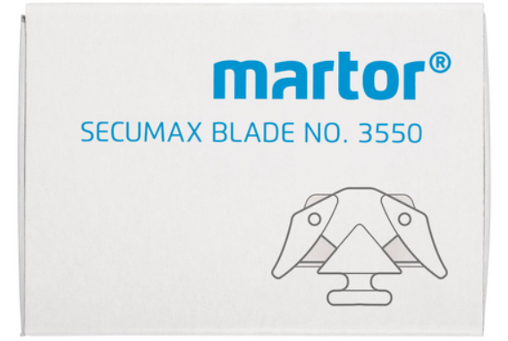 Martor 3550 Çift Taraflı Maket Bıçağı Ucu (10 Adet/Kutu) - 3