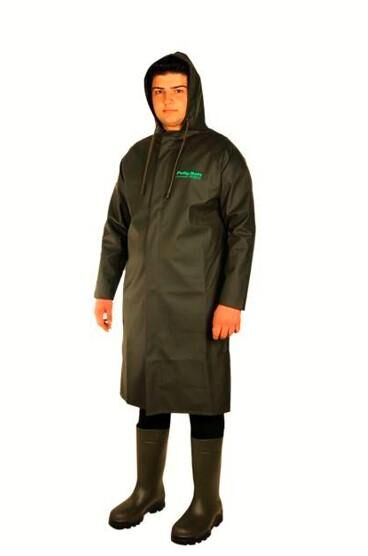 Polly Rain PVC Fermuarlı Pardesü Yağmurluk - 1
