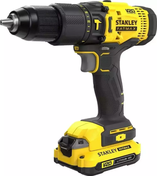 Stanley SCD718D2K 18V 2 Ah V20 Kömür Darbeli Matkap - 1