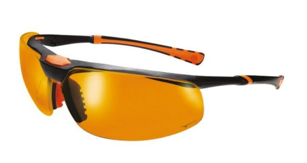 Univet 5X3.03.33.04 Turuncu Koruyucu İş Gözlüğü - 1